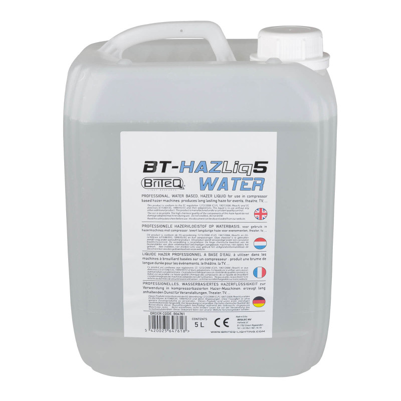 BT-HAZLIQ5 WATER - Liquide à brouillard a base d'eau