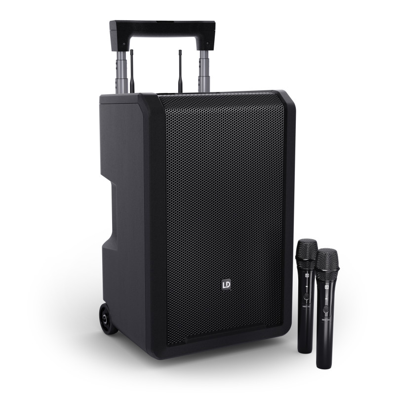 ANNY 10 HHD2 B6 - Sono portable avec table de mixage et 2 micros sans fil