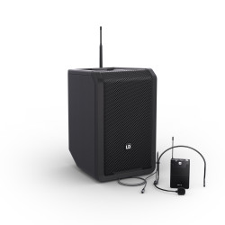 ANNY 8 BPH B6 - Enceinte portable avec mixeur et micro casque (Noire)
