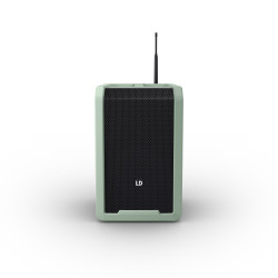 ANNY 8 BPH B6GN - Enceinte portable avec mixeur et micro casque (verte)