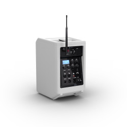 ANNY 8 BPH B6W - Enceinte portable avec mixeur et micro casque (Blanche)