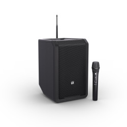ANNY 8 HHD B6 - Enceinte portable avec mixeur et Micro main (Noire)