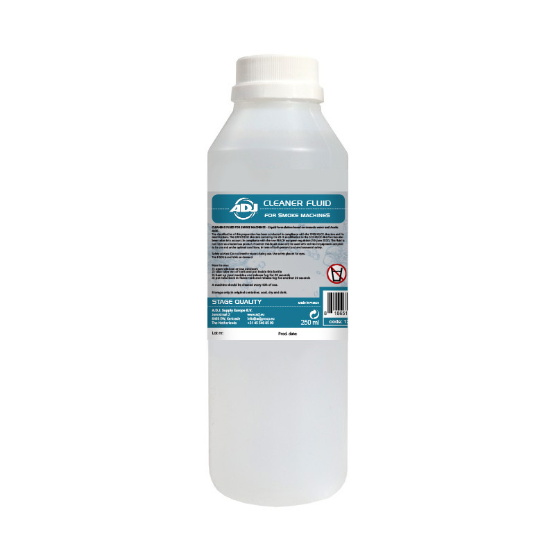 Liquide de nettoyage pour machines à fumée 250mL