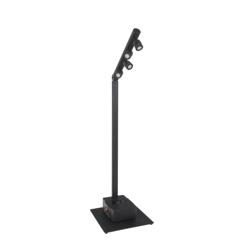 BTI-AKKUPOLE BLACK - Mât d'éclairage à Leds