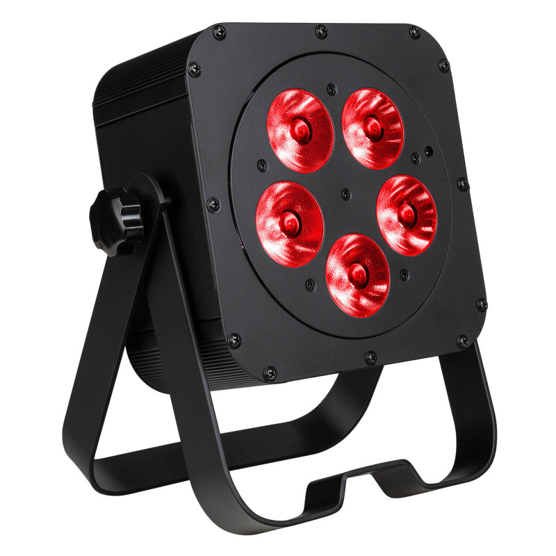 Projecteur LED plat 5 x 20 W RGBLA + UV