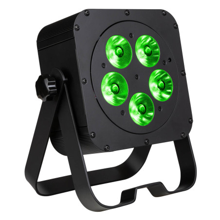 Projecteur LED plat 5 x 20 W RGBLA + UV