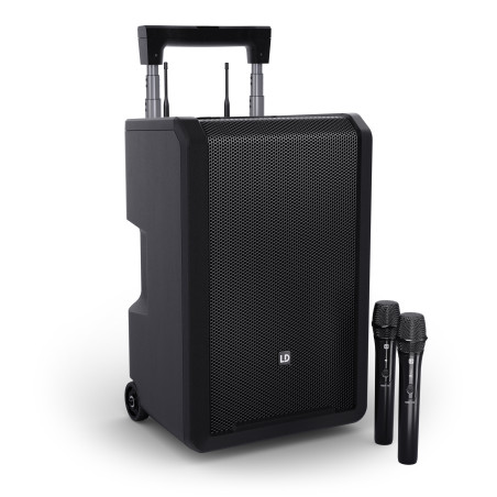 ANNY 10 HHD2 B6 - Sono portable avec table de mixage et 2 micros sans fil