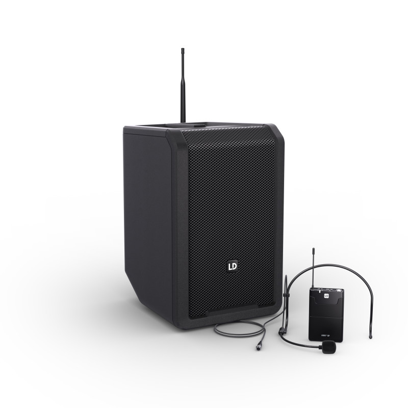 ANNY 8 BPH B6 - Enceinte portable avec mixeur et micro casque (Noire)