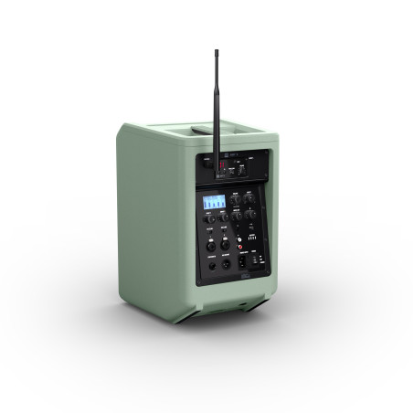 ANNY 8 BPH B6GN - Enceinte portable avec mixeur et micro casque (verte)