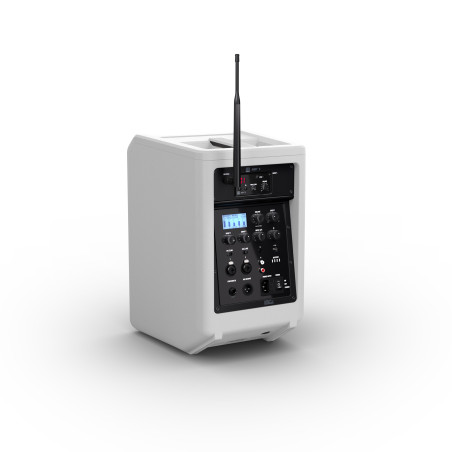 ANNY 8 BPH B6W - Enceinte portable avec mixeur et micro casque (Blanche)