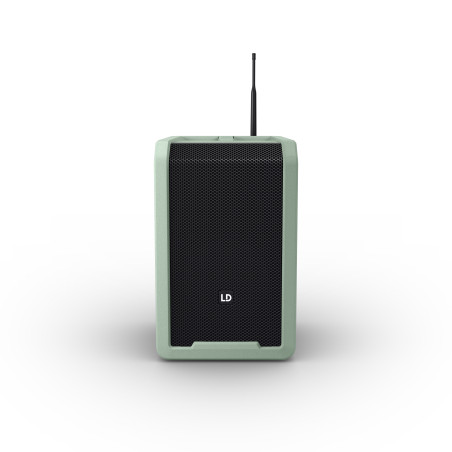 ANNY 8 HHD B6GN - Enceinte portable avec mixeur et micro main (Verte)