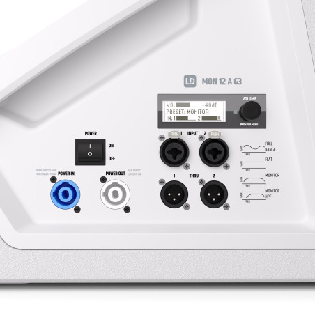 MON 12 AG3W - Retour de scène actif 12" (blanc)
