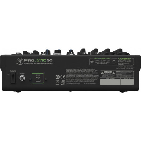 PROFX10GO - Mixeur 10 voies sur batterie (série PROFXV3)