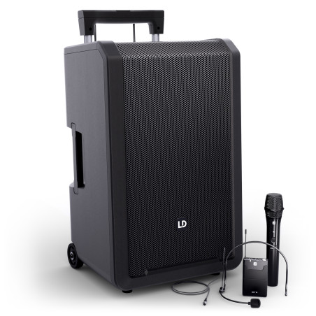ANNY®12 HBH2B5 - Enceinte portable Bluetooth avec mixeur intégré micro main et micro-casque